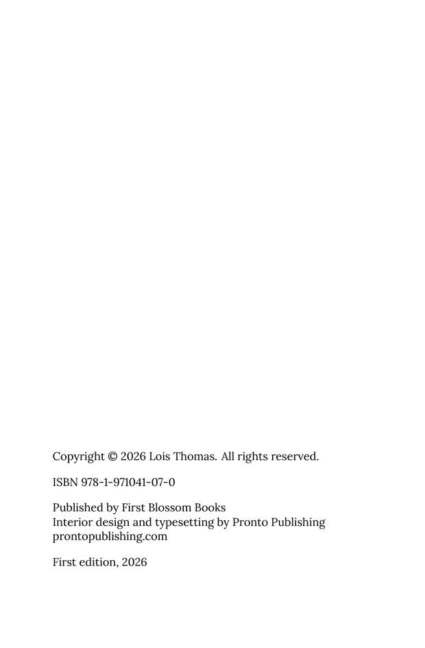 The Shipwright's Daughter copyright page — Published by First Blossom Books