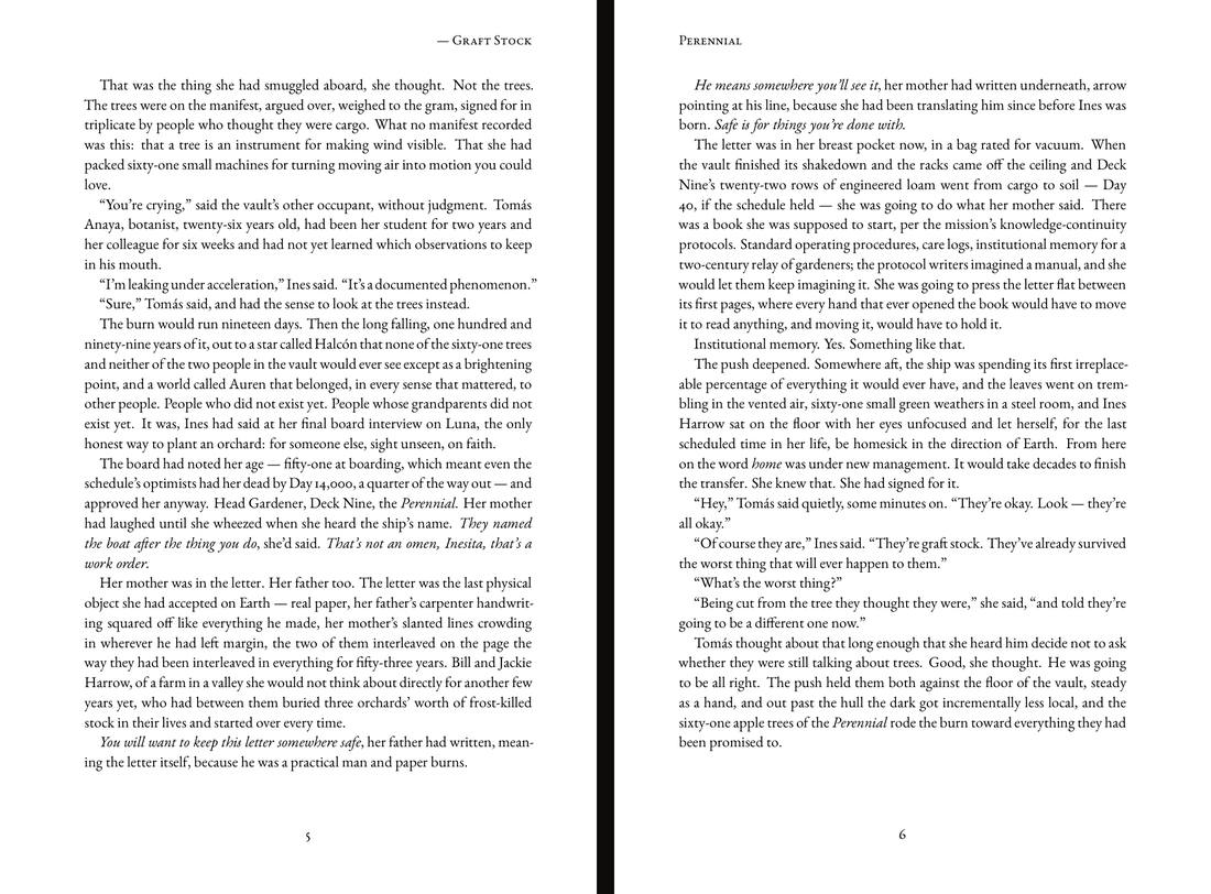 A typeset spread from Perennial